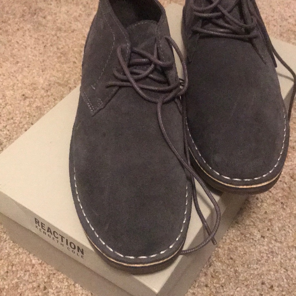 Kenneth Cole Dark Grey Desert Boots
